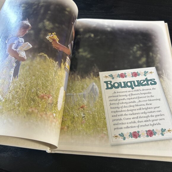 Vtg Afghan Sentiments Crochet Pattern Book Hardcover The Needlecraft Shop 1998 - Picture 2 of 9